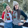 A Stellar Christmas Tee - Ladies Baseball Crop Tee