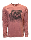 Resting Bear Face Long Sleeve Tee - Unisex