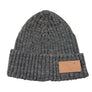 AK Flag Leather Patch Beanie - Merino Wool
