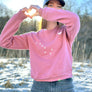 Alaska Flag Heart Sweatshirt - Ladies