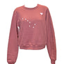 Alaska Flag Heart Sweatshirt - Ladies