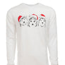 Holiday Huskies T-shirt, Puppy Dogs wearing santa hats