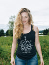 North To The Future saying, Juneau Alaska, tank top