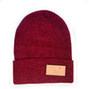 AK Flag Leather Patch Beanie