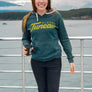 Juneau Alaska Script Lettering Hoodie