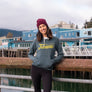 Maroon Beanie on the Juneau Cruise docks