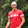 Red Alaska Football T-Shirt