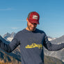 Juneau Retro Basaball Cap on Mt Mcginnis