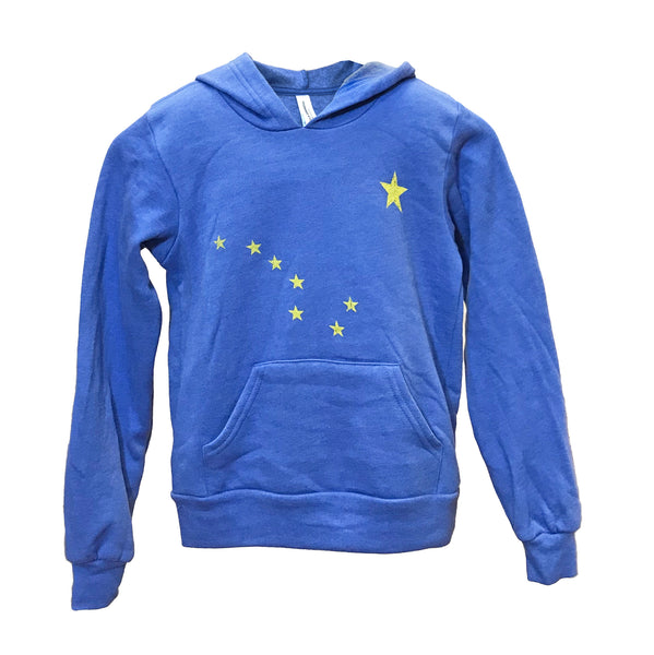 Alaska Flag Blue Hoodie - Youth – Treetop Tees