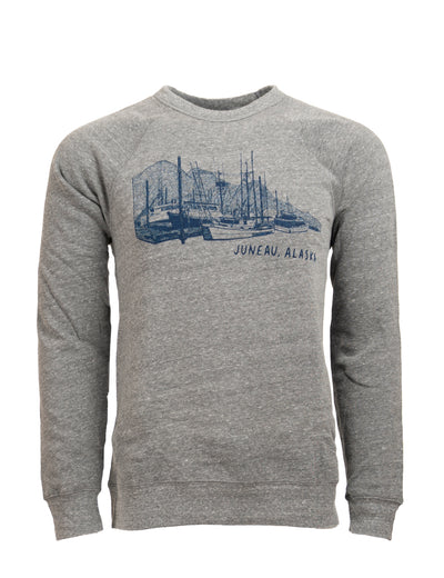 Juneau Alaska Boat Harbor Sweatshirt