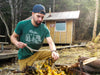 Cabin camping in the Alaska t-shirt