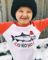 Co Ho Ho Christmas Coho Salmon Kids T-shirt