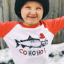 Co Ho Ho Christmas Coho Salmon Kids T-shirt