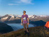 Mendenhall T-Shirt with the Glacier in the background, seen from Mt. Mcginnis