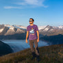 Mendenhall T-Shirt with the Glacier in the background, seen from Mt. Mcginnis