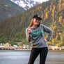 Juneau What I'm Sayin?! Sweatshirt with the cruise docks and downtown in the background
