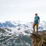 standing on Mt. Juneau Peak wearing Mount Juneau t-Shirt and Hat