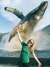 Juneau Breaching Whale T-Shirt by statue