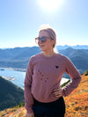 Alaska Flag Heart Sweatshirt - Ladies