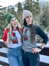 A Stellar Christmas Tee - Ladies Baseball Crop Tee