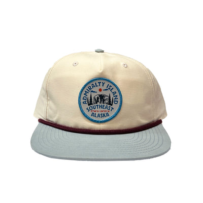 Admiralty Island Patch Cap - Cream/Seafoam