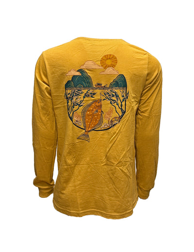 Halibut Fishing Long Sleeve Tee - Unisex