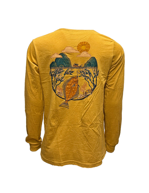 Halibut Fishing Long Sleeve Tee - Unisex