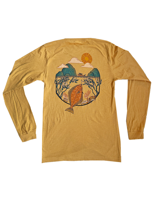 Halibut Fishing Long Sleeve Tee - Unisex