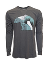 Bear Family Long Sleeve Tee - Adult Unisex - Heather Black