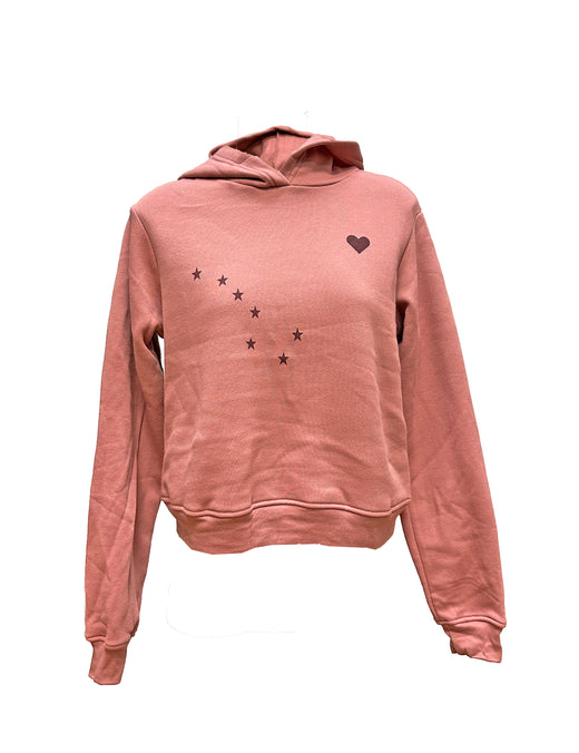 Alaska Flag Heart Hoodie - Ladies