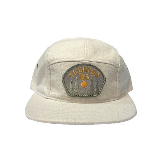 Treetop Tees Forest Patch Wool Cap - Cream
