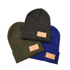 AK Flag Leather Patch Beanie