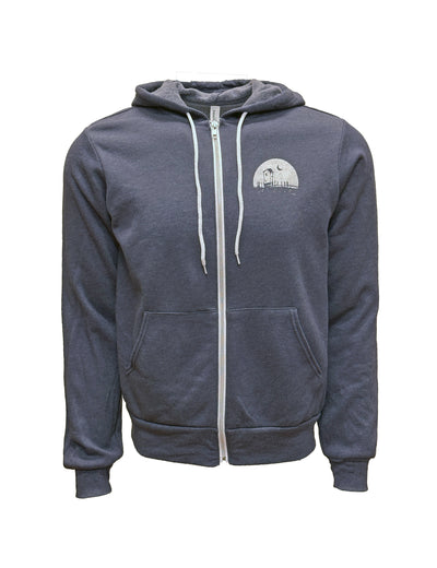 Sandy Beach Zip-up Hoodie - Unisex