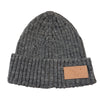 AK Flag Leather Patch Beanie - Merino Wool