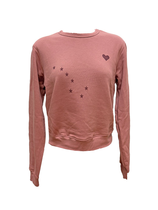 Alaska Flag Heart Sweatshirt - Ladies
