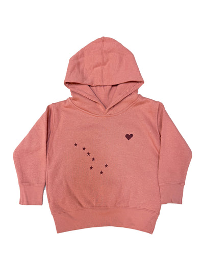 Alaska Flag Heart Hoodie - Toddler
