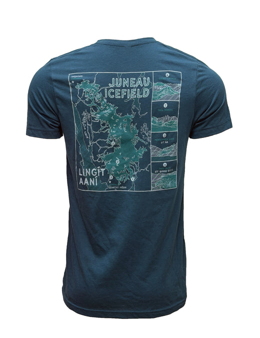 Juneau Icefield Map Tee - Unisex