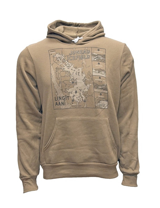 Juneau Icefield Map Hoodie - Unisex