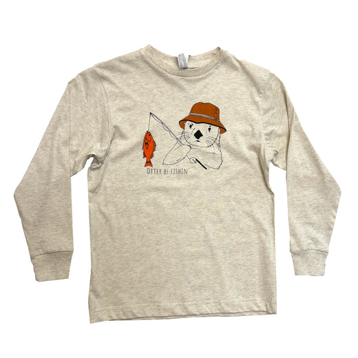 Otter Be Fishin Long Sleeve Tee - Youth