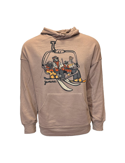 Juneau Ski Lift Animals Hoodie - Unisex
