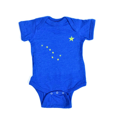 Alaska Flag, Big Dipper and North Star Baby Onesie