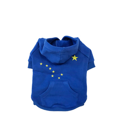 Alaska flag dog hoodie
