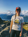 Alaska Bald Eagle Sunset T-Shirt with views from Mt Jumbo