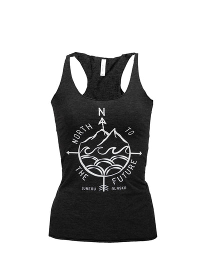 North To The Future Ladies Tank Top, Juneau Alaska