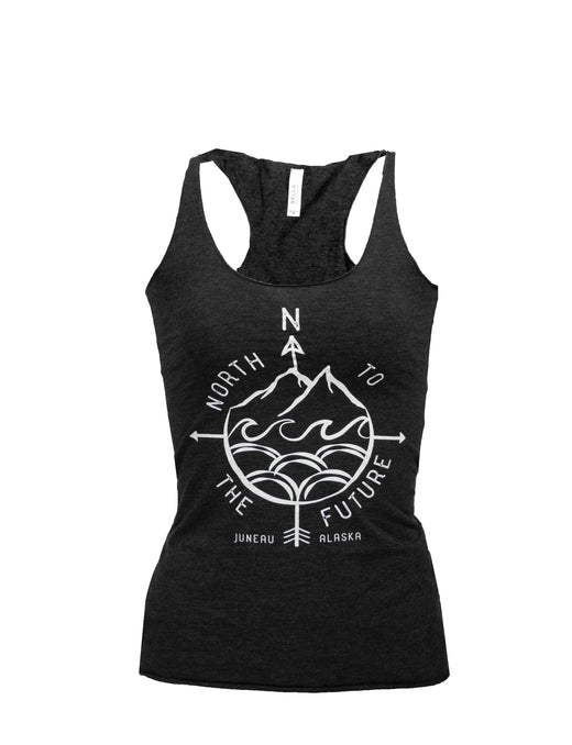 North To The Future Ladies Tank Top, Juneau Alaska
