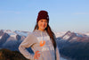 Juneau mountains skyline sunset hoodie